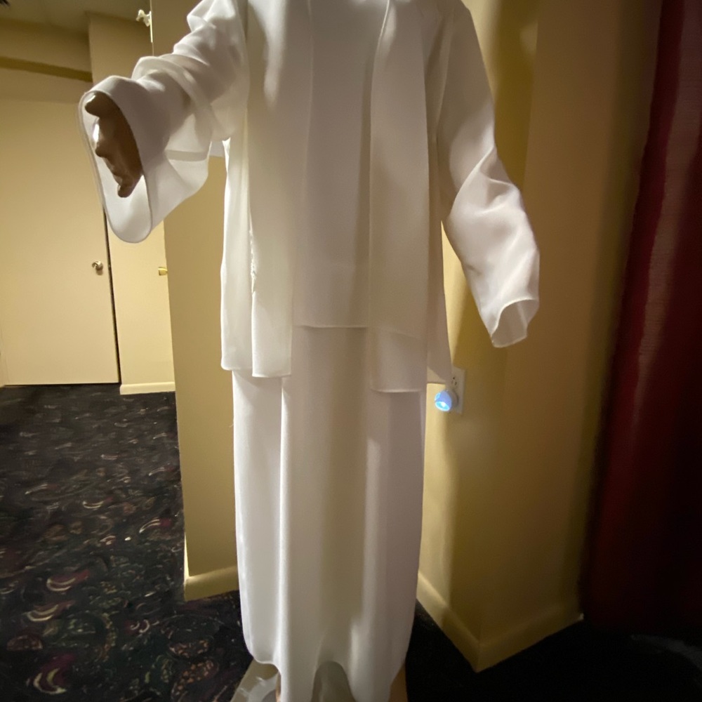 Formal Ivory 2 piece gown and jacket.